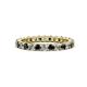 1 - Joyce 2.70 mm Black and White Lab Grown Diamond Eternity Band 