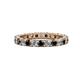 1 - Joyce 3.00 mm Black and White Lab Grown Diamond Eternity Band 