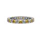 1 - Joyce 3.00 mm Citrine and Lab Grown Diamond Eternity Band 