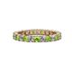 1 - Joyce 3.00 mm Peridot and Lab Grown Diamond Eternity Band 