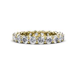 Tiffany Lab Grown Diamond Eternity Band Lab Grown Diamond Side Gallery Shared Prong Womens Eternity Ring Stackable ctw K Yellow Gold