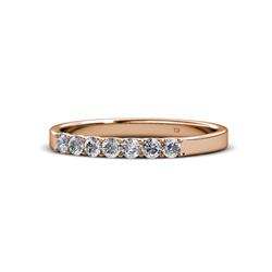 Fiala Lab Grown Diamond Stone Wedding Band Lab Grown Diamond Stone Womens Wedding Band Stackable ctw K Rose Gold
