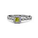 1 - Mavis Prima Yellow and White Diamond Infinity Halo Engagement Ring 