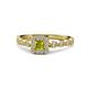 1 - Mavis Prima Yellow and White Diamond Infinity Halo Engagement Ring 