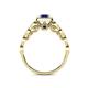 6 - Mavis Prima Blue Sapphire and Diamond Infinity Halo Engagement Ring 