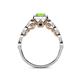6 - Mavis Prima Peridot and Diamond Infinity Halo Engagement Ring 