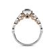 6 - Mavis Prima Black and White Diamond Infinity Halo Engagement Ring 