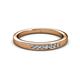 3 - Kathiryn 2.00 mm Lab Grown Diamond 7 Stone Wedding Band 