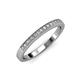 3 - Janice 1.70 mm Lab Grown Diamond 13 Stone Wedding Band 