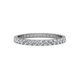 Audrey Lab Grown Diamond U Prong Eternity Band Lab Grown Diamond ctw U Prong Womens Eternity Ring Stackable K White Gold