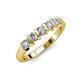 4 - Talia 3.40 mm Lab Grown Diamond 5 Stone Wedding Band 