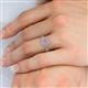 2 - Iliana Prima Pink Tourmaline and Diamond Halo Bridal Set Ring 