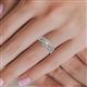 2 - Eyana Prima Yellow Sapphire and Diamond Double Halo Bridal Set Ring 