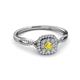 2 - Yesenia Prima Yellow Sapphire and Diamond Halo Engagement Ring 