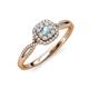3 - Yesenia Prima Aquamarine and Diamond Halo Engagement Ring 