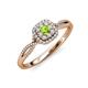 3 - Yesenia Prima Peridot and Diamond Halo Engagement Ring 