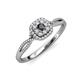 3 - Yesenia Prima Black and White Diamond Halo Engagement Ring 