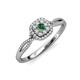 3 - Yesenia Prima Diamond and Lab Created Alexandrite Halo Engagement Ring 