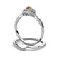 5 - Yesenia Prima Citrine and Diamond Halo Bridal Set Ring 