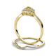 5 - Yesenia Prima Yellow Sapphire and Diamond Halo Bridal Set Ring 