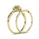 6 - Yesenia Prima Yellow and White Diamond Halo Bridal Set Ring 