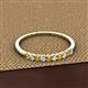 2 - Emlynn 2.40 mm Citrine and Diamond 10 Stone Wedding Band 