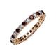 2 - Joyce 2.70 mm Red Garnet and Lab Grown Diamond Eternity Band 