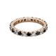 2 - Joyce 3.00 mm Black and White Lab Grown Diamond Eternity Band 