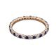 2 - Joyce 2.00 mm Blue Sapphire and Lab Grown Diamond Eternity Band 