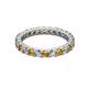 2 - Joyce 3.00 mm Citrine and Lab Grown Diamond Eternity Band 