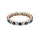 2 - Joyce 3.00 mm Blue and White Lab Grown Diamond Eternity Band 