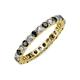 2 - Joyce 2.70 mm Black and White Lab Grown Diamond Eternity Band 