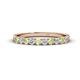 1 - Emlynn 2.70 mm Peridot and Diamond 10 Stone Wedding Band 