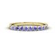 1 - Emlynn 2.70 mm Tanzanite 10 Stone Wedding Band 