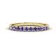 1 - Emlynn 2.70 mm Iolite 10 Stone Wedding Band 