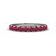 1 - Emlynn 3.00 mm Ruby 10 Stone Wedding Band 