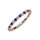 3 - Joyce 2.00 mm Blue Sapphire and Lab Grown Diamond Eternity Band 