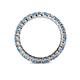 3 - Joyce 2.70 mm Blue Topaz and Lab Grown Diamond Eternity Band 