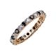 3 - Joyce 3.00 mm Black and White Lab Grown Diamond Eternity Band 