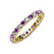 3 - Joyce 3.00 mm Amethyst and Lab Grown Diamond Eternity Band 