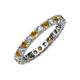 3 - Joyce 3.00 mm Citrine and Lab Grown Diamond Eternity Band 