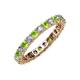 3 - Joyce 3.00 mm Peridot and Lab Grown Diamond Eternity Band 