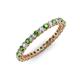 3 - Tiffany 2.00 mm Green Garnet and Lab Grown Diamond Eternity Band 