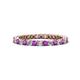 1 - Tiffany 2.00 mm Amethyst and Lab Grown Diamond Eternity Band 