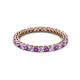 2 - Tiffany 2.00 mm Amethyst and Lab Grown Diamond Eternity Band 