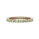 1 - Tiffany 2.00 mm Peridot and Lab Grown Diamond Eternity Band 