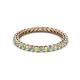 2 - Tiffany 2.00 mm Peridot and Lab Grown Diamond Eternity Band 