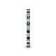 5 - Tiffany 2.00 mm Blue and White Lab Grown Diamond Eternity Band 