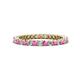 1 - Tiffany 2.00 mm Pink Sapphire and Lab Grown Diamond Eternity Band 