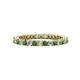 1 - Tiffany 2.00 mm Green Garnet and Lab Grown Diamond Eternity Band 